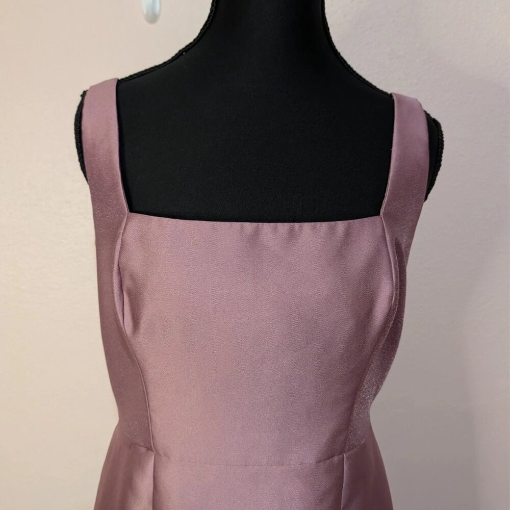 Bella Dusty Rose Pink BB135 Maxi Sleeveless Formal Dress Size 10 - Picture 5 of 15